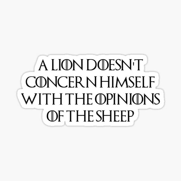 Lion and Sheep